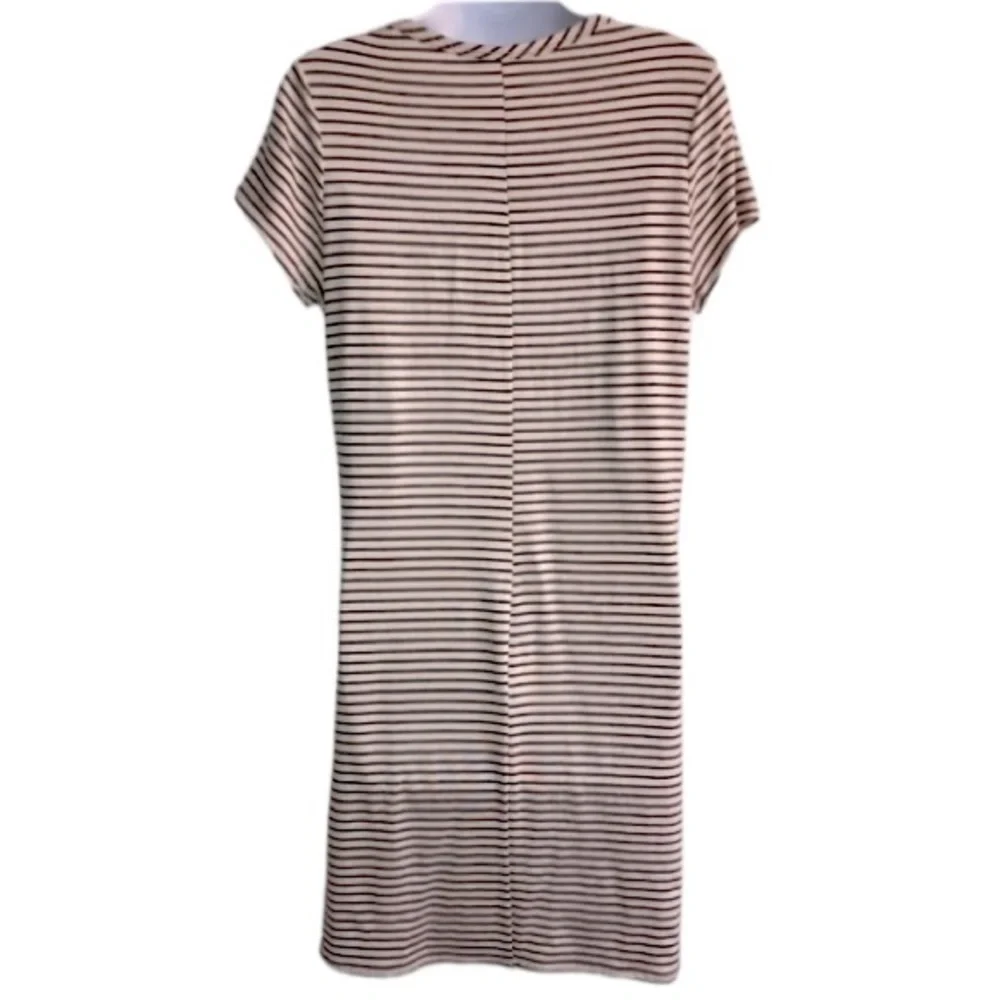 đź”´ 4/$15 Forever Rose striped ss dress with attached necklace in size Jrs XL NWT - Picture 2 of 11